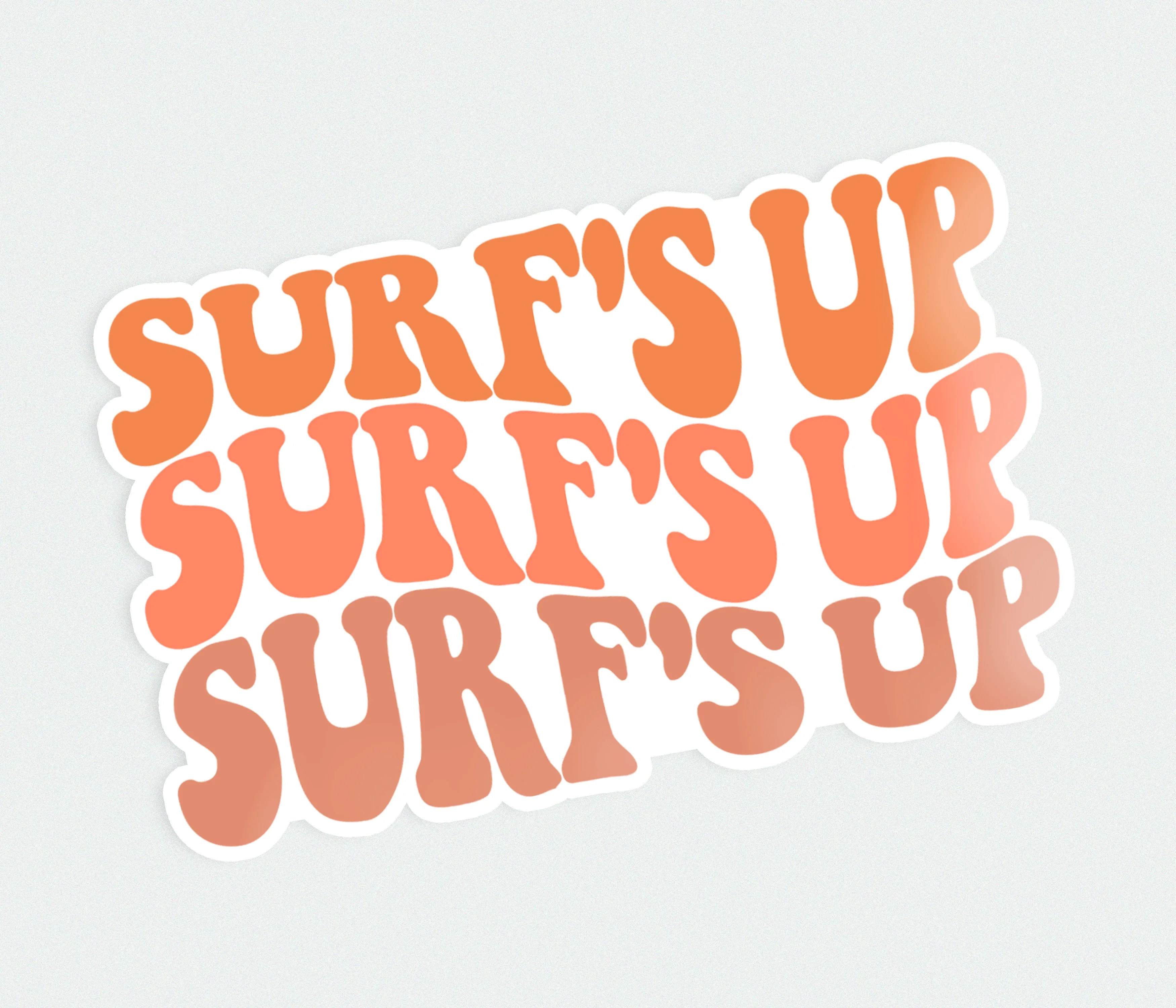 "Surf's Up" Vinyl Die Cut Sticker | Good Vibrations Collection