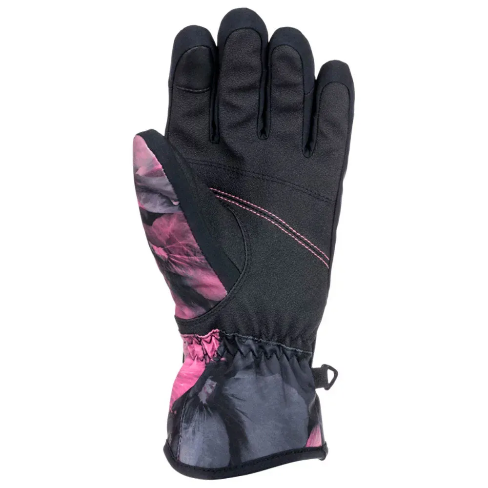 Roxy Jetty Ski/Snowboard Gloves - True Black Pansy Pansy