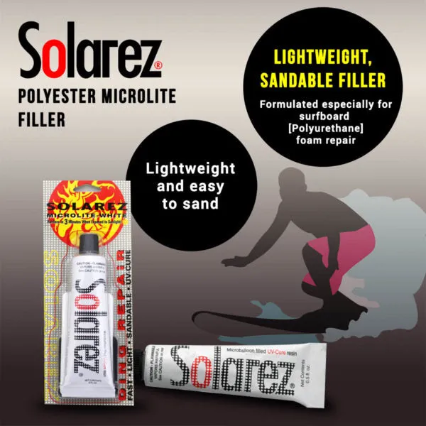 SOLAREZ MIRCOLITE POLYESTER UV RESIN REPAIR 15ML