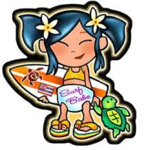 Surf Babe Decal