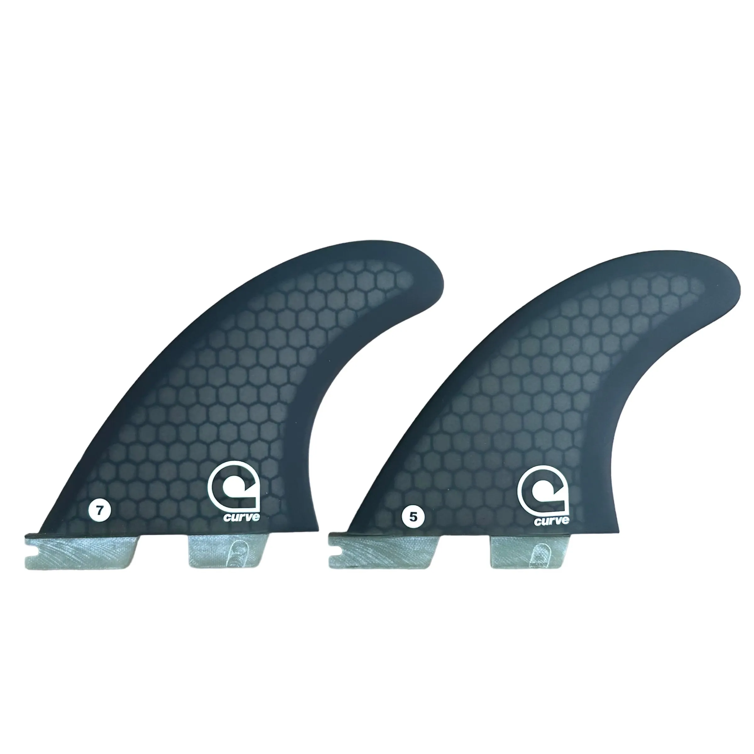 Surfboard Fins L Quad Dual Tab "II" - HEXCORE