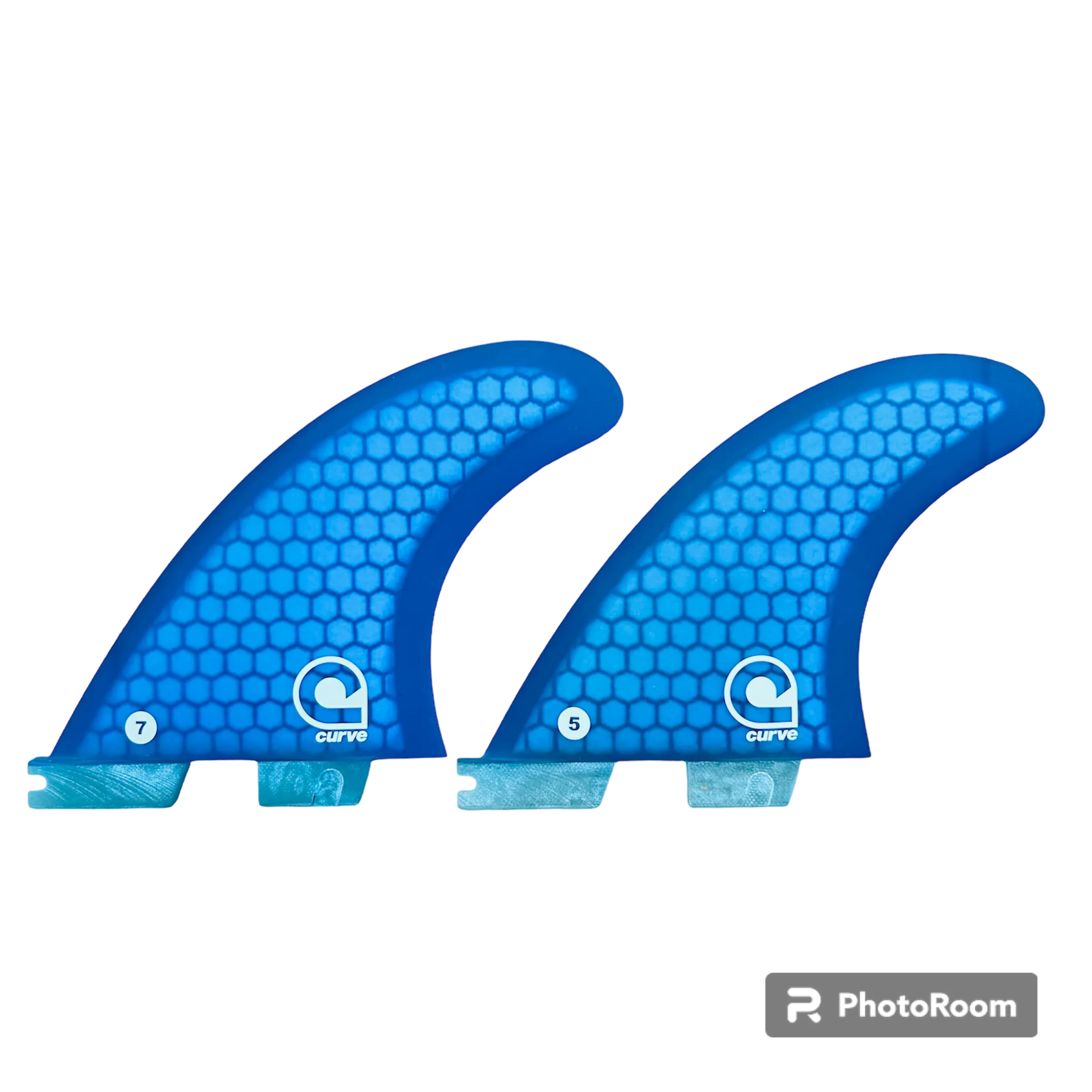 Surfboard Fins L Quad Dual Tab "II" - HEXCORE