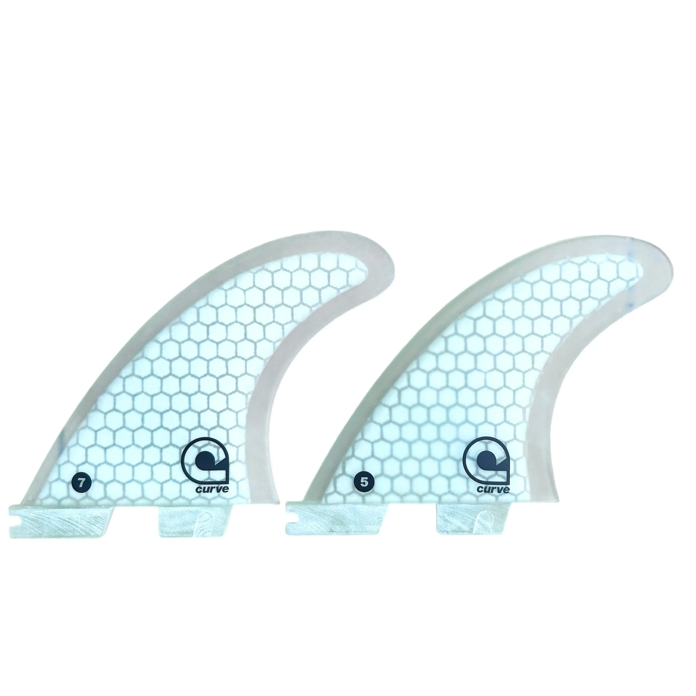 Surfboard Fins L Quad Dual Tab "II" - HEXCORE
