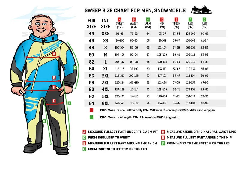 Sweep Mens Insulated Peak Monosuit