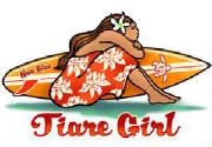 Tiare Surfer Girl Decal