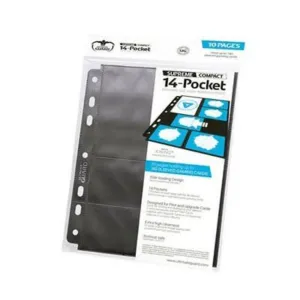 Ultimate Guard 14-Pocket Compact Pages Standard   Mini American