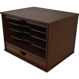 Victor Heritage Wood Desktop Organizer
