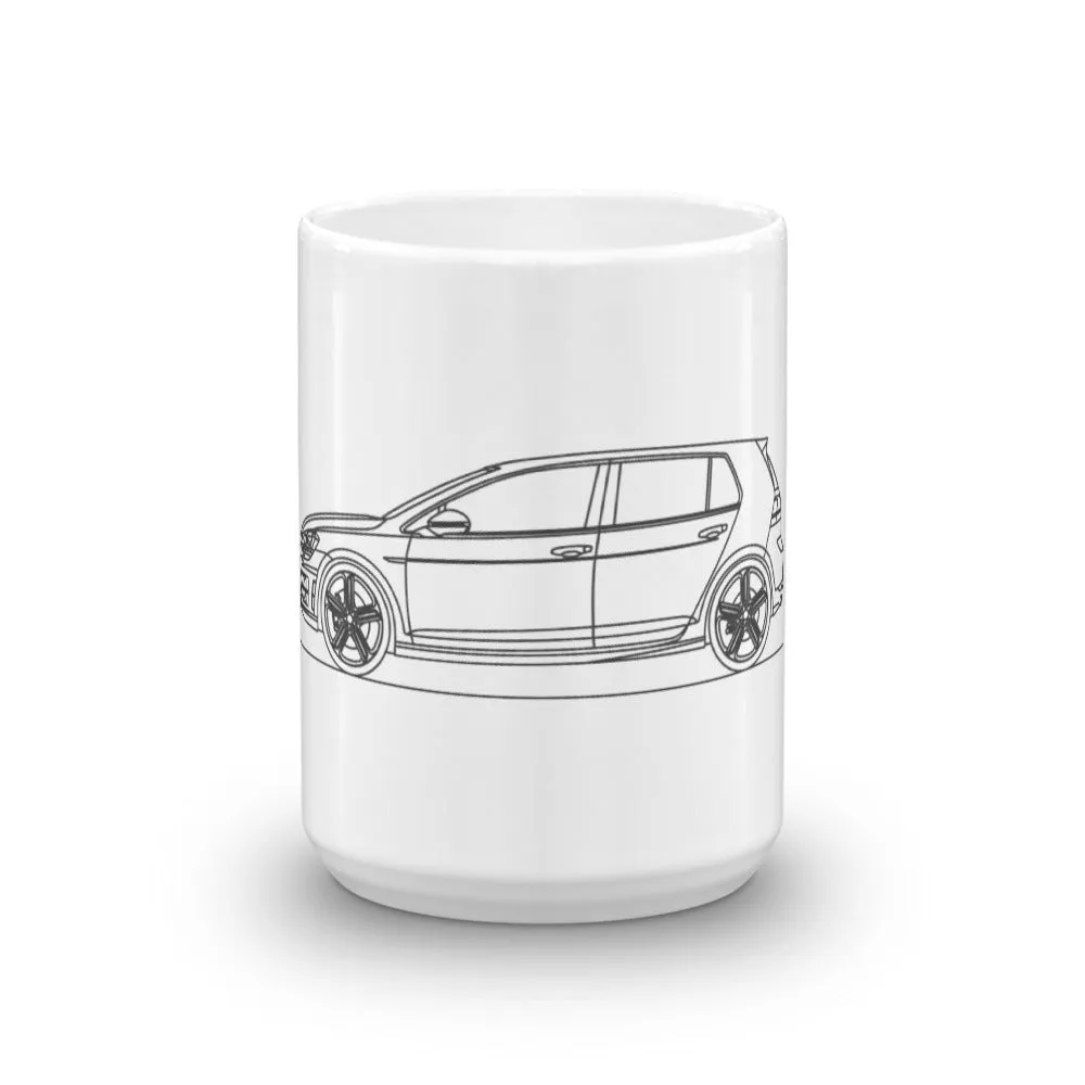 Volkswagen Golf R MK7 Silhouette Mug