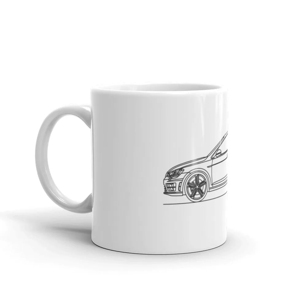 Volkswagen Golf R MK7 Silhouette Mug