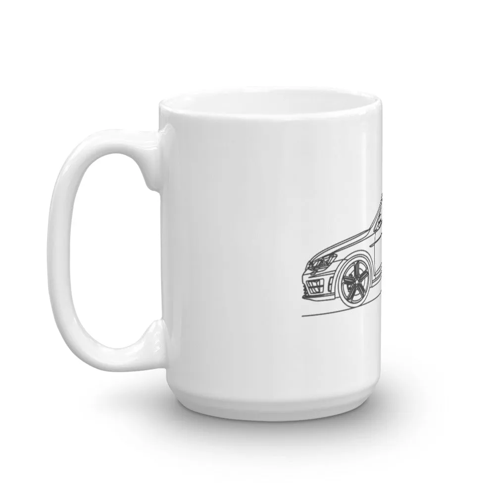 Volkswagen Golf R MK7 Silhouette Mug