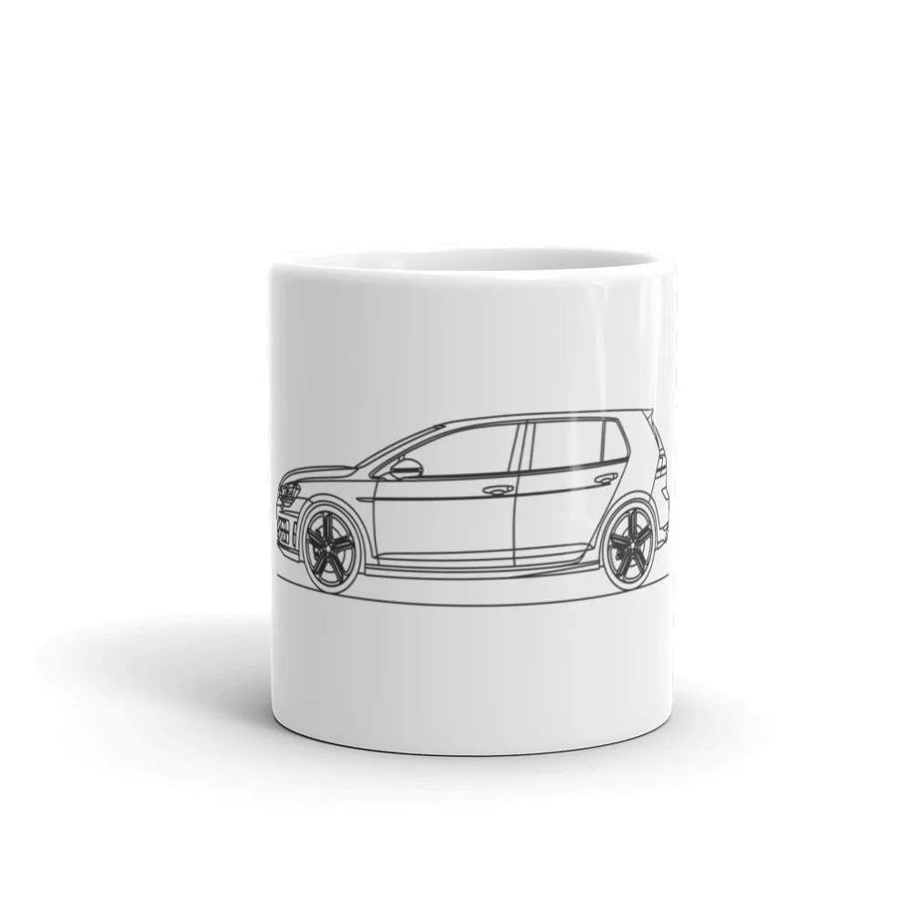 Volkswagen Golf R MK7 Silhouette Mug