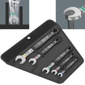 Wera 6003 Joker 5 Imperial Set 1 Combination Spanner Wrench 5 Piece 5/16"-3/4" in Case