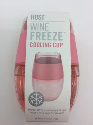 WINE GLASS - HS - FREEZE COOLING WINE GLASSES - “ROSE” SINGLE GLASS