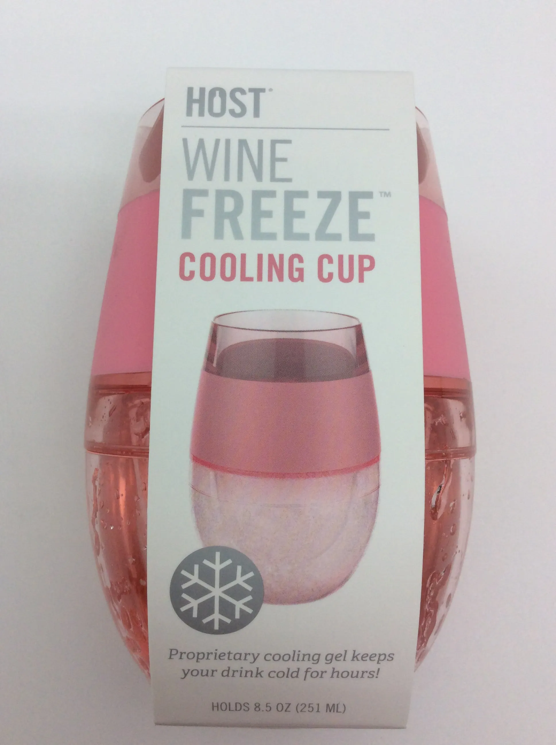 WINE GLASS - HS - FREEZE COOLING WINE GLASSES - “ROSE” SINGLE GLASS