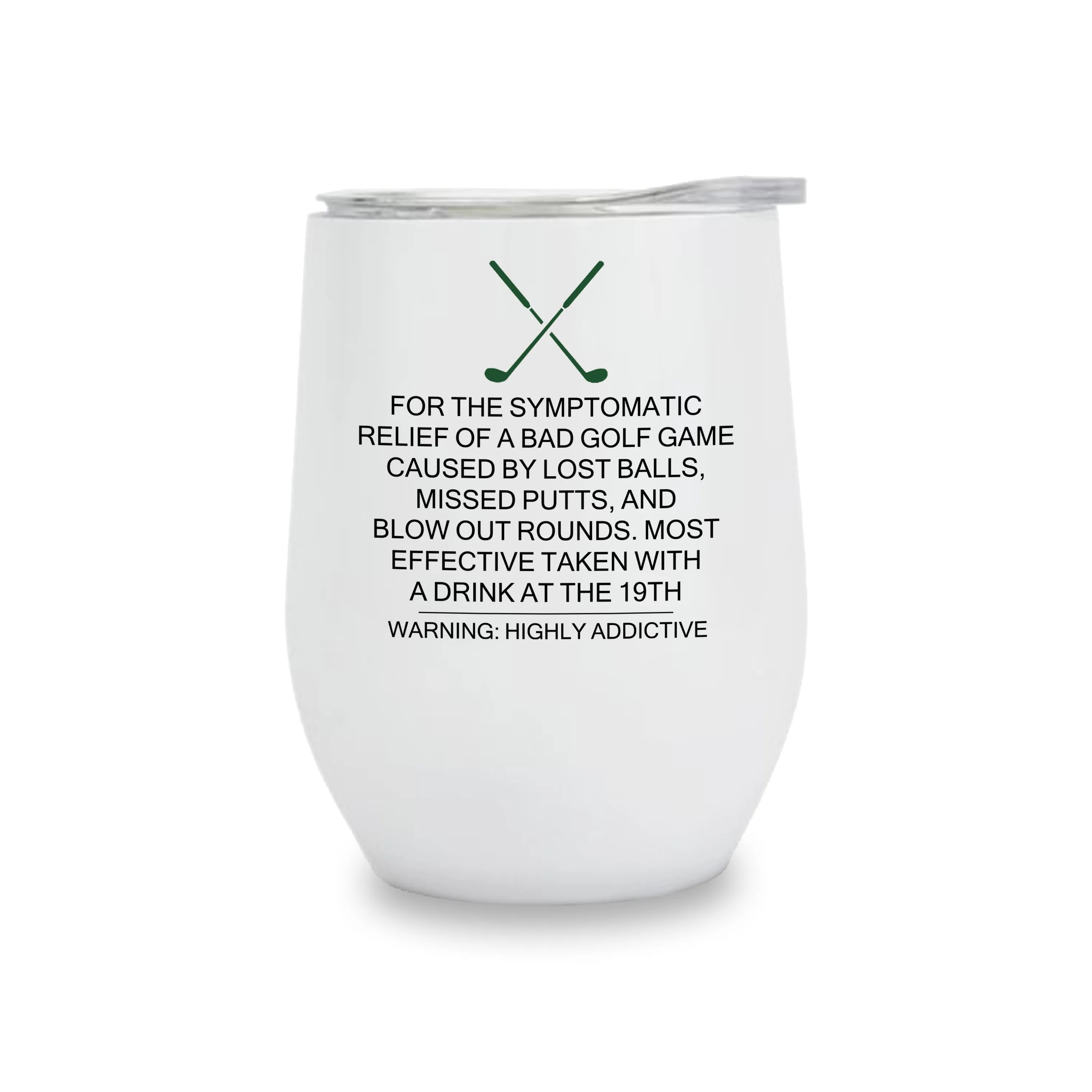 Wine Tumblers - Golf Relief