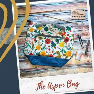 *Witch's Floral*- Signature Zippered Knitting Project Bag