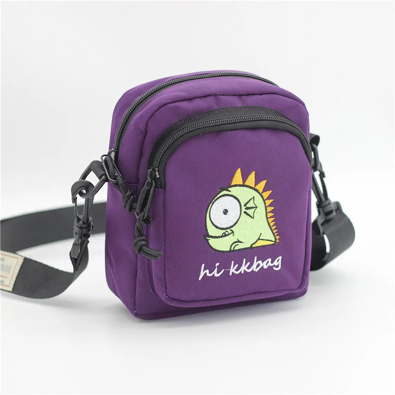 Women's Embroidered Nylon Fashion Cartoon Female Bags