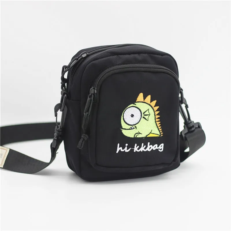 Women's Embroidered Nylon Fashion Cartoon Female Bags