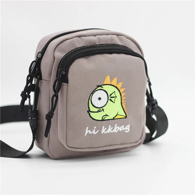 Women's Embroidered Nylon Fashion Cartoon Female Bags