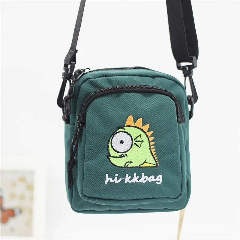 Women's Embroidered Nylon Fashion Cartoon Female Bags