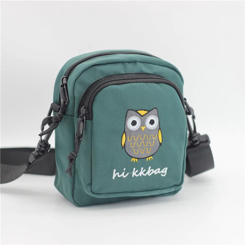 Women's Embroidered Nylon Fashion Cartoon Female Bags