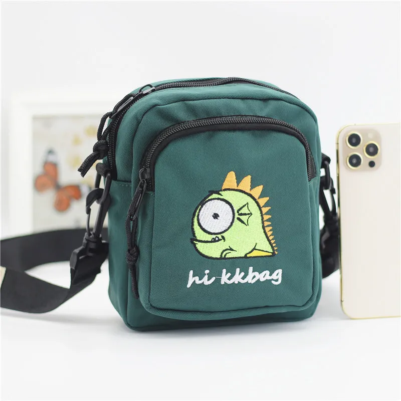 Women's Embroidered Nylon Fashion Cartoon Female Bags