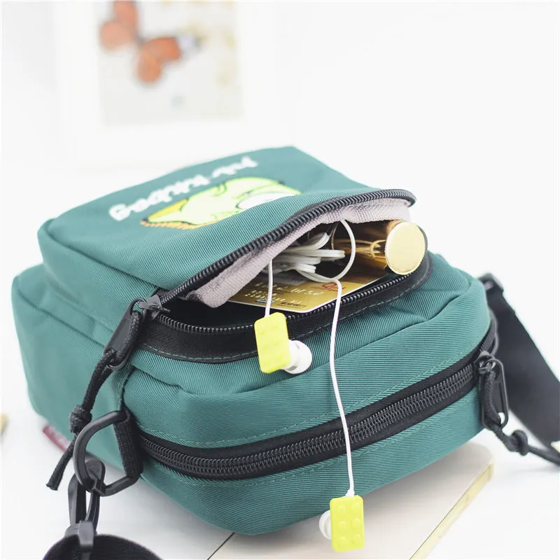Women's Embroidered Nylon Fashion Cartoon Female Bags